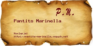 Pantits Marinella névjegykártya